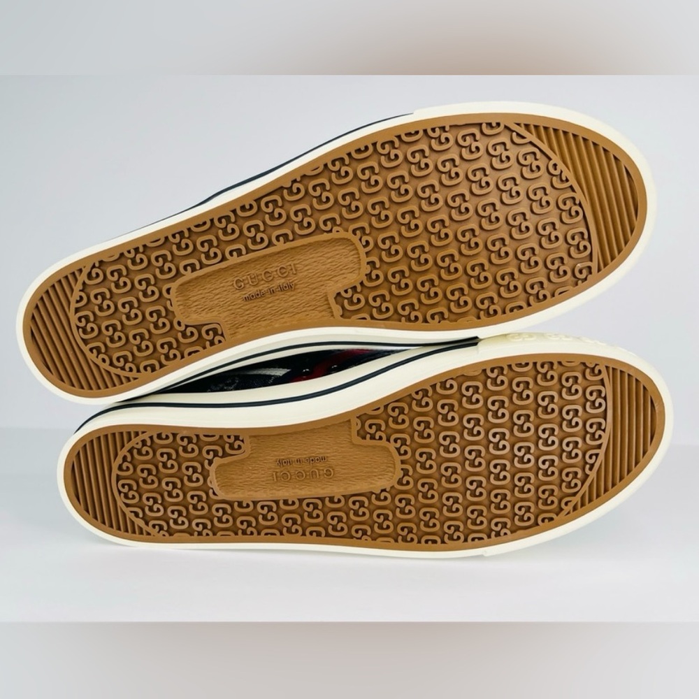 Gucci Tennis 1977 GG Supreme Denim Jacquard Logo Sneaker G 13 - US 13.5 - EU 47 - Picture 6 of 11